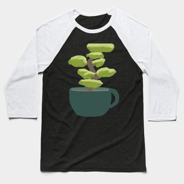 Tea Tree Baseball T-Shirt by gpam